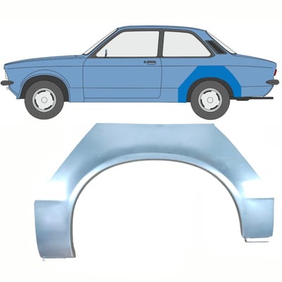 Reparatiepaneel achterspatbord voor Opel Kadett C 1973-1979 / Links