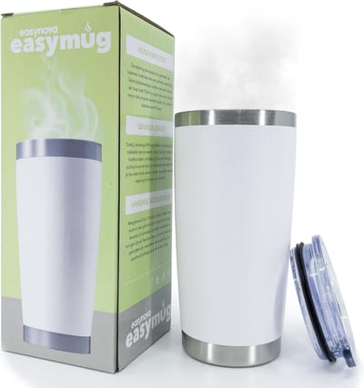 Easymug® Dubbelwandige Thermosbeker – Thermosfles Travel Mug – RVS Rietjes – Thermos - Travelmug