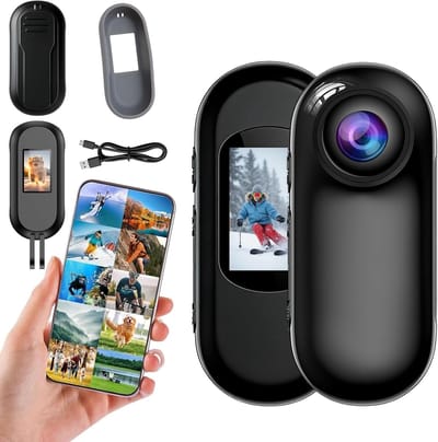 4K Actiecamera met IP68 Waterdichtheid, Nachtzicht en 110° Groothoeklens voor Sporten, Vloggen en Avonturen