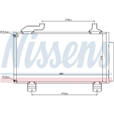 Condensator, airconditioning NISSENS 940114