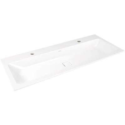 Kaldewei CONO built-in washbasin 3082 with 2 x 1 tap hole, 120 cm 901806043001