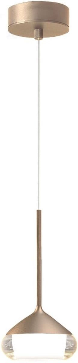 Artdelight - Hanglamp Phoenix 1 lichts Ø 12 cm champagne