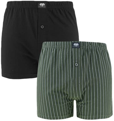 CECEBA Daytona 2-pack wijde Heren Boxershorts - Groen