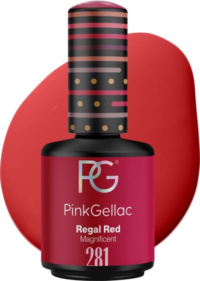 Pink Gellac Gellak - 281 Regal Red 15ml - Rode Gel Nagellak - Gellac - Gel Nagels Producten
