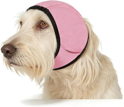 Elastische gehoorbescherming voor honden met geluidsisolatie, verstelbare oorbeschermers voor stressvermindering tijdens vuurwerk en onweer, comfortabel en wasbaar voor alle rassen