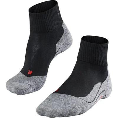 FALKE TK5 Short anti-blaar dun wol functioneel materiaal wandelsokken heren zwart - maat 39-41