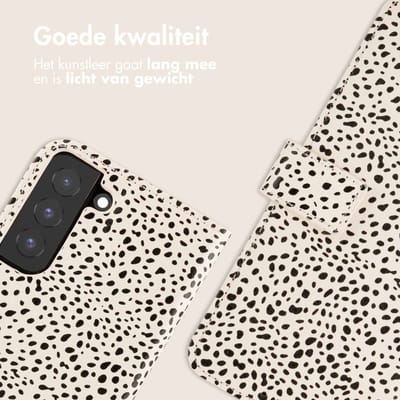 imoshion Hoesje - Geschikt voor Samsung Galaxy S22 - Design Bookcase smartphone - Desert Dots