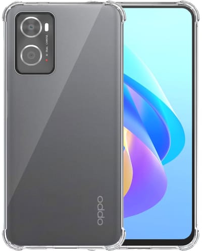 Smartphonica Telefoonhoesje Geschikt voor Oppo A36 / A76 / A96 4G Transparant Schokbestendig - Shockproof TPU SIliconen Backcover Case met Stootrand Doorzichtig geschikt voor Oppo A36;Oppo A76;Oppo A96