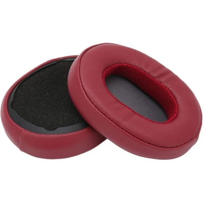 Coussinets d'oreille de remplacement en cuir protéiné pour Skullcandy Crusher 3.0 sans fil Hesh3 pièces de réparation rouge vin