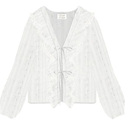 mc2 heilige barth Lange mouw shirt met strik EVI0001-00472L