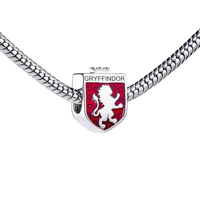 Harry Potter Sterling Silver Gryffindor House Shield Spacer Bead
