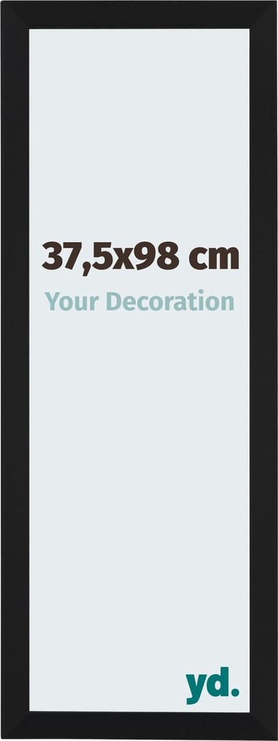 Your Decoration - Fotolijst 37,5x98 cm - MDF - Zwart Mat - Catania