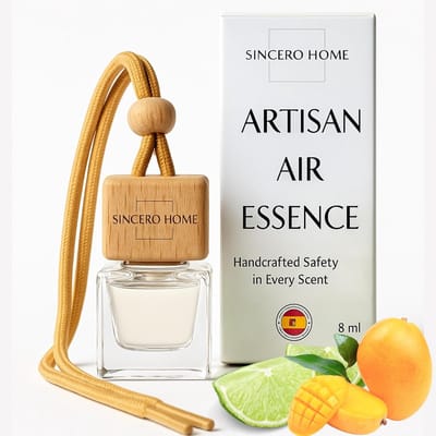 Handgemaakte auto luchtverfrisser met natuurlijke aromatherapie - Langdurige geur voor auto, huis, badkamer