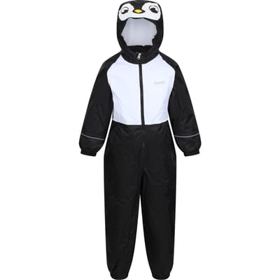 Regatta Mudplay III Pinguïn Waterdicht Plassenpak voor kinderen/Kinderen (Zwart)