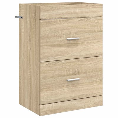 vidaXL - Badkamer - Onder - Het - Wastafel - Kast - Sonoma - Eiken - 56 - x - 37,5 - x - 81 - cm