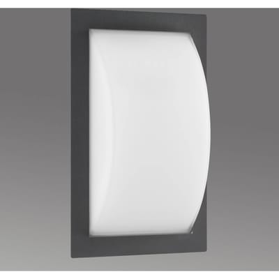 LCD Ivett buitenwandlamp, grafiet, E27, glas