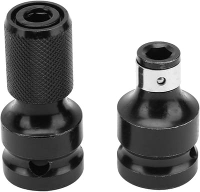 Telescopische Steeksleutel Adapter Set, 1/2 naar 1/4 Hex Vrouwelijke Adapter voor Elektrische Sleutel, 2 Stuks, Perfect voor Klussen en Onderhoud