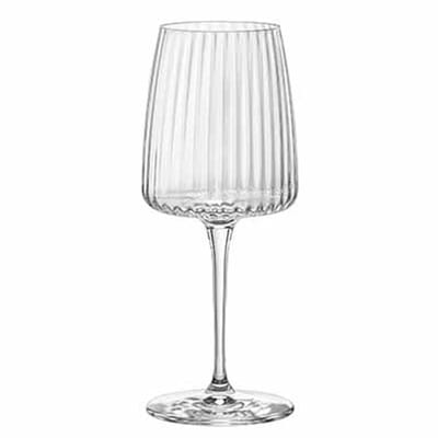Bormioli Rocco Witte Wijnglazen Exclusiva Geribbelde Wijnglazen 374ml 6 Wijnglazen