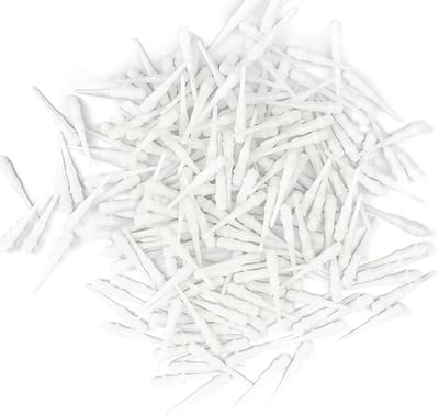 200 Stuks Zachte Dartpunten van 27 mm met 2BA Witte Dartvleugels, Ideaal voor Professionele Competitie en Hobbygebruik
