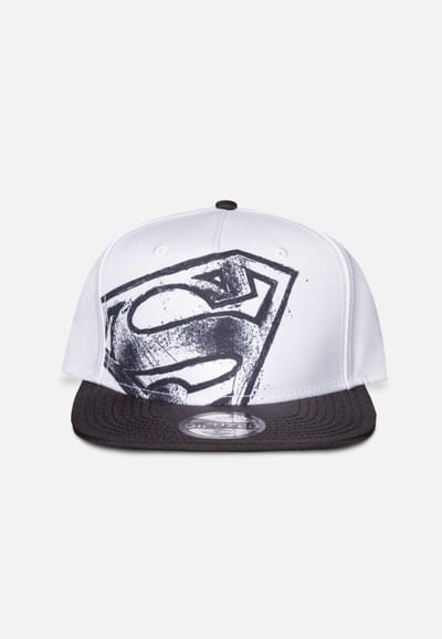 DC Comics Superman - Graffiti Logo Snapback Pet - Wit/Zwart