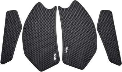 Motorfiets Tankpads - Zijtank Sticker - Bescherming Tank - Antislip Rubber - 1 Set - Zwart