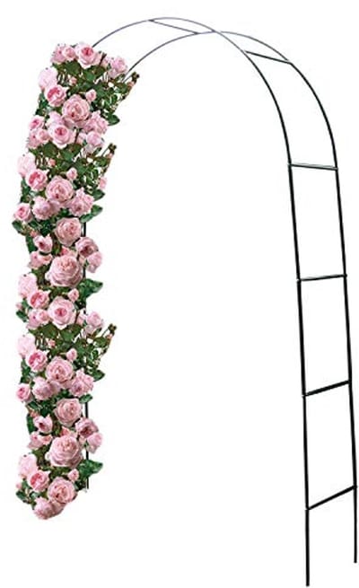 Rozenboog Metaal - Tuinboog Klimplanten - Planten Ondersteunen - Eenvoudige Montage - 240 x 140 cm - Groen
