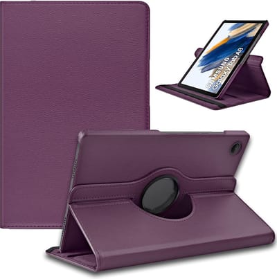 Samsung Galaxy Tab A8 hoes – Samsung tab A8 (2021 / 2022) hoes – 360° draaibaar tablethoes – Paars