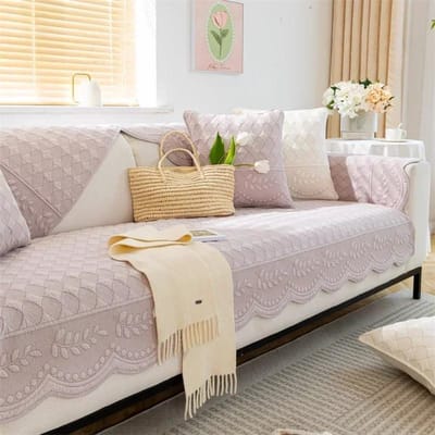 Universele Katoenen Bankhoes Handdoek Scandinavische Effen Kleur Bankkussen voor Woonkamer Antislip Bankkussen Armleuning Rugleuning Hoes 30x50CM pillow cover