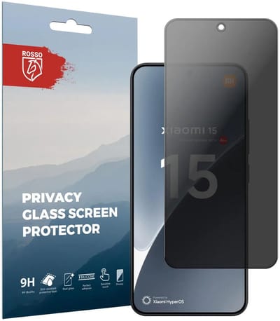 Rosso Privacy Screen Protector Geschikt voor de Xiaomi 15 - 9H Gehard Glas - Case Friendly Tempered Glass - Eenvoudige Installatie