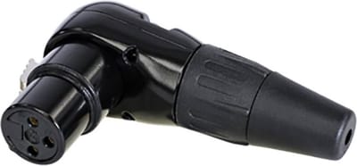 Rean AV RC3FR-B XLR-connector Koppeling, haaks Aantal polen: 3 1 stuk(s)