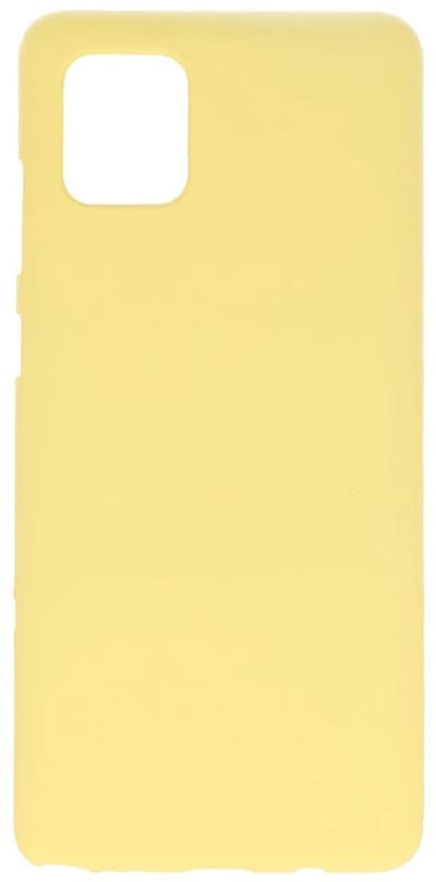 Hoesje Geschikt voor de Samsung Galaxy Note 10 Lite - Backcover Color Telefoonhoesje - Geel