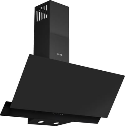 Wiggo WE-A942G(B) – Schuine Afzuigkap 90 cm – Zwart Dubbel Glas – A+ Energieklasse – Touch Control – Eco+ Design – 5 jaar garantie