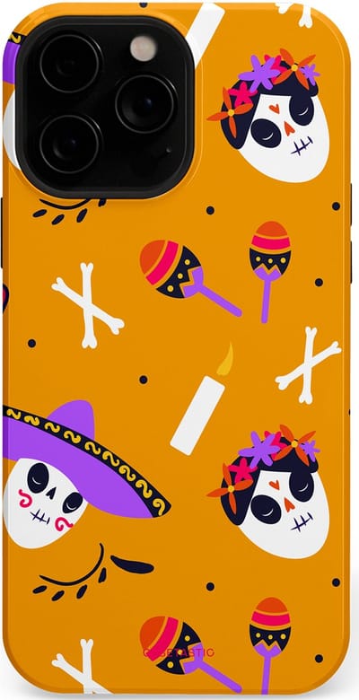 Casetastic Hoesje Geschikt voor Apple iPhone 13 Pro Max Magsafe - Stijlvolle Beschermende Duo-layer Case - Viva Muertos