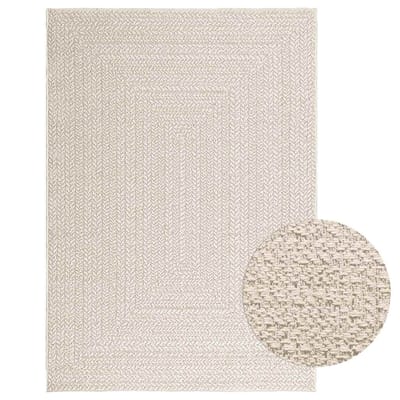 vidaXL - Vloerkleed - ZIZUR - room - binnen - en - buiten - 120x170 - cm - jute - look