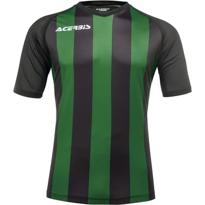 Acerbis Sports JOHAN STRIPED S/SL JERSEY (Sportshirt) BLACK/GREEN 5XS height JR: 156/165 .061 height JR: 108/119 .057