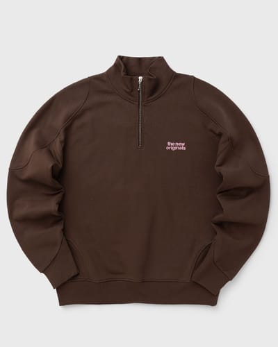 EMBLEM HALF ZIP SWEATER