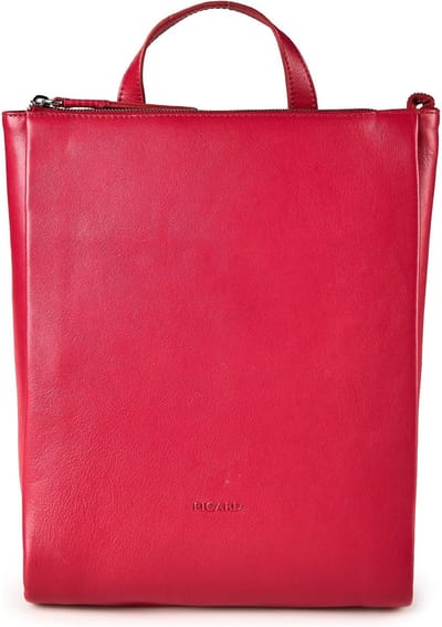 PICARD Leren vrijetijdsrugzak rugzak Bali City Backpack Red rood