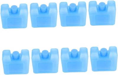 Herbruikbare Diepvriesblokken - Koelelementen Ijskristal - Airco Koeling - Lekvrije Constructie - 8 Stuks - Blauw