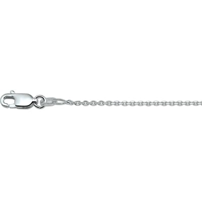 Zilveren Collier anker rond 1 1018844 80 cm