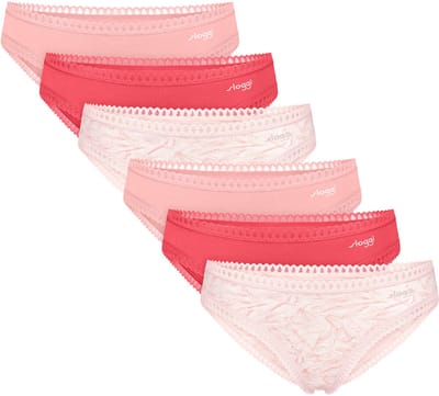 sloggi Dames slip / onderbroek 6 pack GO Crush