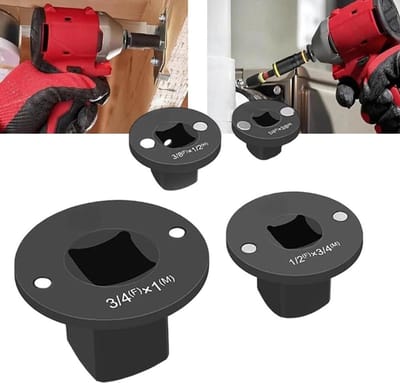 Adapter Set - Dopsleutel Verkleiners - Klus Werk - Magnetische Houder - Verschillende Maten - Zwart