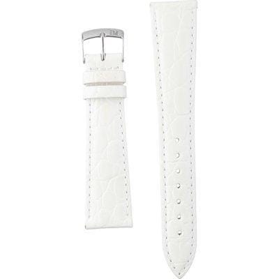 Morellato Horlogebandje - Morellato horlogeband U0751 Liverpool - leer - Wit - bandbreedte 20,00 mm