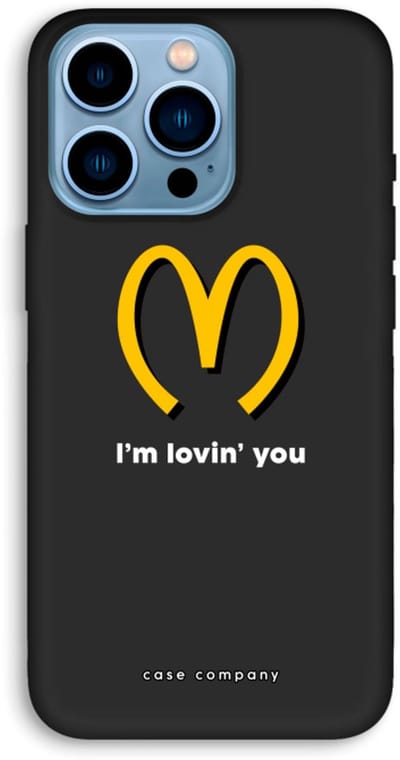 Case Company® - Hoesje geschikt voor iPhone 13 Pro Max hoesje - I'm lovin' you - Biologisch Afbreekbaar Telefoonhoesje - Bescherming alle Kanten en Schermrand