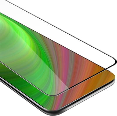 Cadorabo Screenprotector geschikt voor Lenovo Z5 PRO Volledig scherm pantserfolie Beschermfolie in TRANSPARANT met ZWART - Gehard (Tempered) display beschermglas in 9H hardheid met 3D Touch