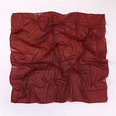 Moslim Chiffon Hijab Sjaal Effen Kleur Vierkante Hoofdband Voor Vrouwen Hijabs Sjaals Jersey Hijabs Islamitische Turban Hoofdband Sjaal brown