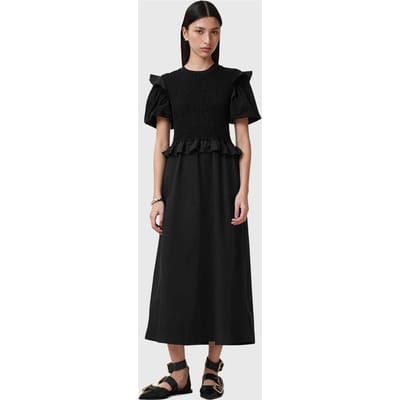 AllSaints Ode Dress Black Taglia: 4 | Abiti Midi Outlet | Donna | Nero