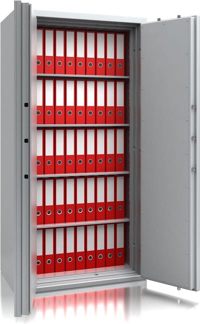De Raat Combi-Paper S2-490 Inbraak- en brandwerende documentenkast - Met Dubbelbaard Sleutelslot