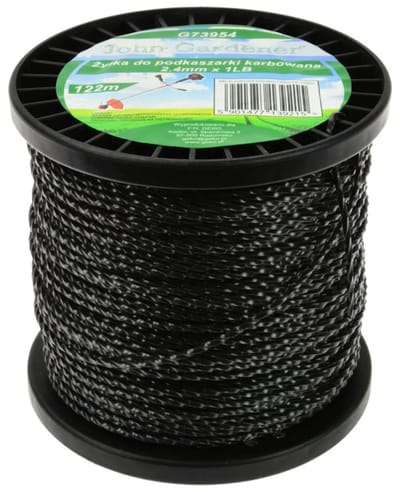 John Gardener Trimmerdraad - Getwist - 2,4 mm - 122 m - Duurzaam kunststof