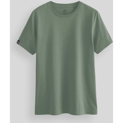 Heren Katoen Elastaan Crewneck T-shirt