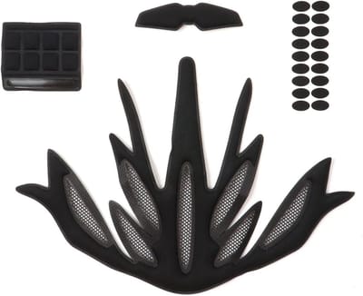 Helm Binnenkussens - Schuim Pads - Comfortabel Rijden - Wasbaar en Sneldrogend - 21 Stuks - Zwart